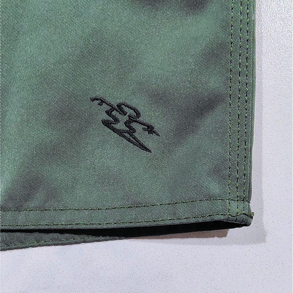 DA HUI Men's Unlined Board Shorts Green Cargo Pocket Size  30 x 10 In - Picture 5 of 11